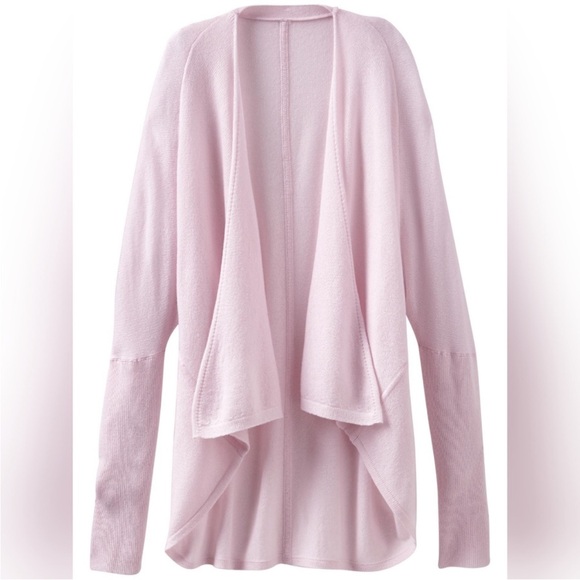 Athleta Cashmere Cozy Up Cardigan Size XS Petal Pink luxury capsule wardrobe - Picture 5 of 8